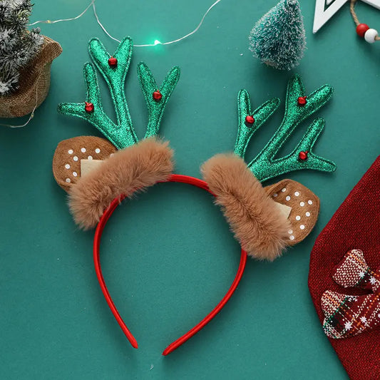 Christmas Bell Elk Antler Headband For Toddler/Kids/Adult