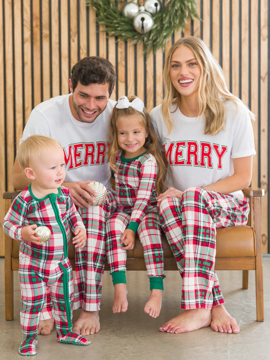 Dashing Dreams Plaid Modal Long Sleeve Pajama Set